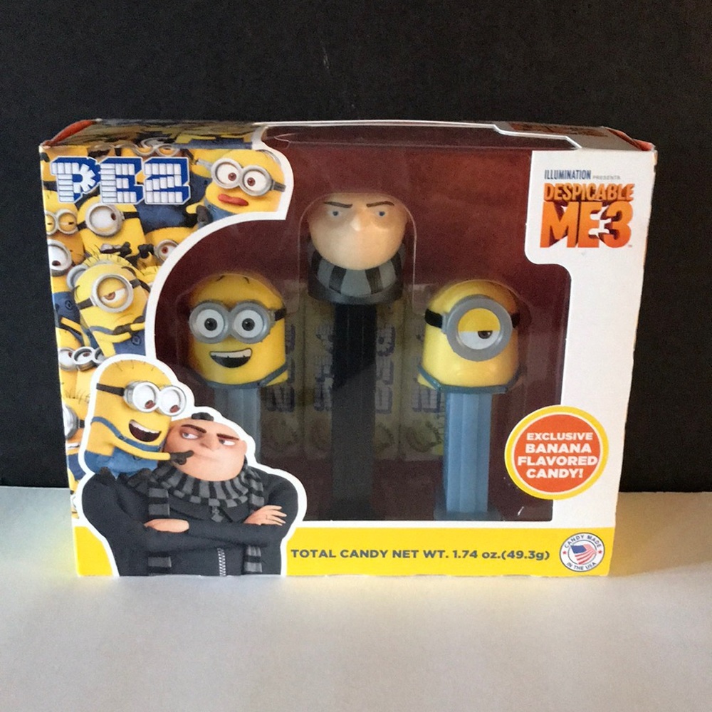 PEZ, Despicable ME 3, Set of 3, Sealed Box, Candy Included